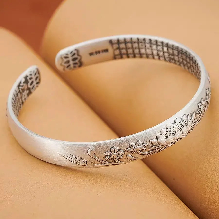 Elegant 925 Sterling Silver Round Bracelet Bangle - Trendy and Simple Design for Women's Jewelry Gift